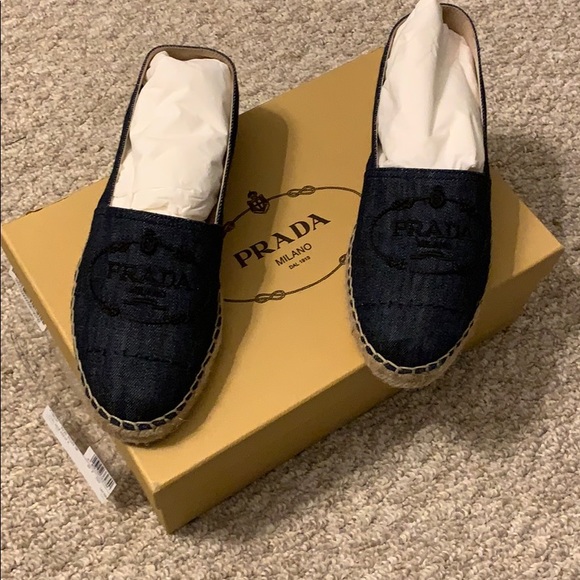prada denim espadrilles